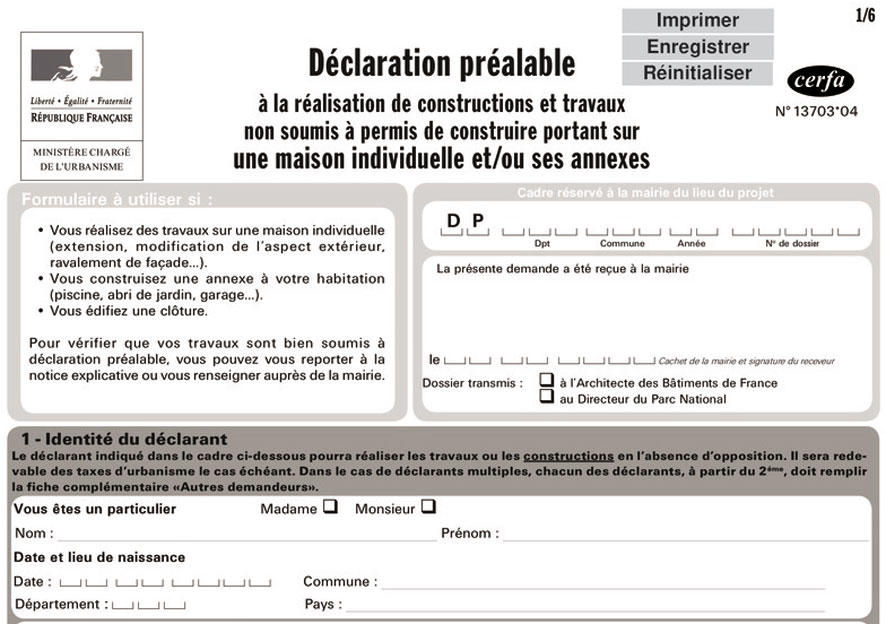 Déclaration Préalable