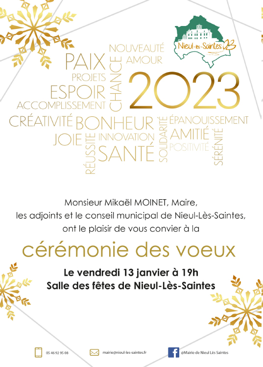 Nieul lès Saintes - Vœux 2023